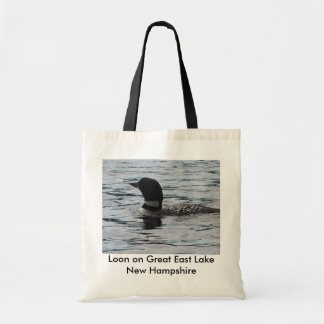 Loon op Great East Lake New Hampshire Tote Bag