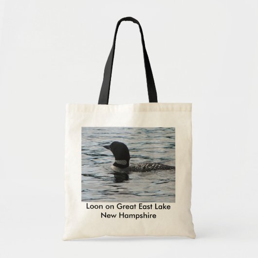 Loon op Great East Lake New Hampshire Tote Bag (Voorkant)