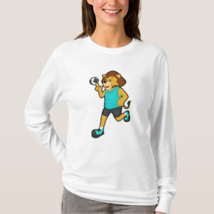 Loon op handballspeler met handbal t-shirt