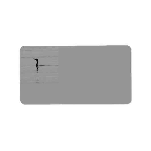 Loon op het Lake Address Label (Voorkant)