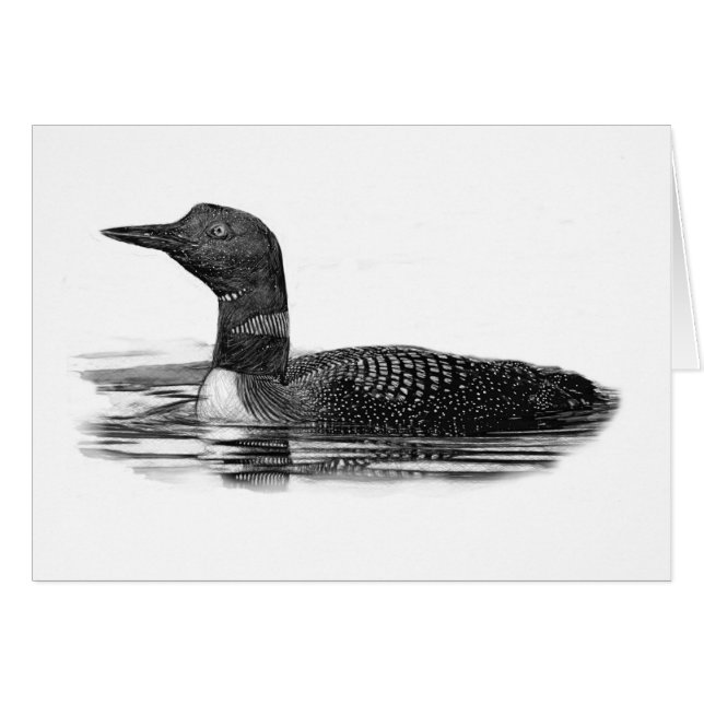 Loon op Lake (Voorkant Horizontaal)