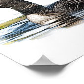Loon op water poster (Hoek)