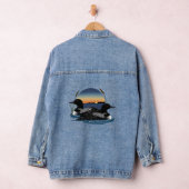 Loon paar zonsondergang blauw denim jacket (Hangar)