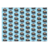 Loon paar zonsondergang blauw tafelkleed (Voorkant (Horizontaal))