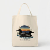 Loon Pair Butterfield Lake Tote Bag (Voorkant)