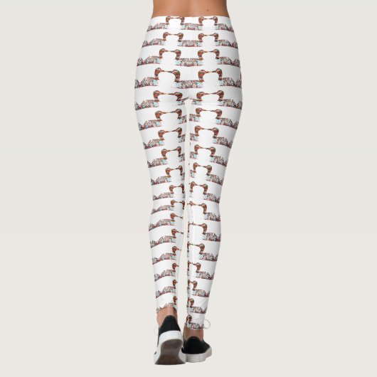 Loon Pattern Leggings (Achterkant)
