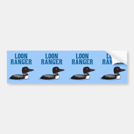 Loon Ranger Bumpersticker (Voorkant)