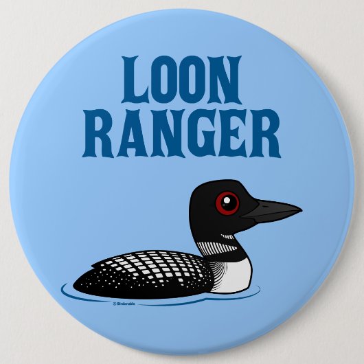 Loon Ranger Ronde Button 6,0 Cm (Voorkant)