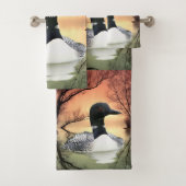 Loon Reflections Bad Handdoek (Insitu)