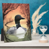 Loon Reflections Fotoplaat (Zijkant)