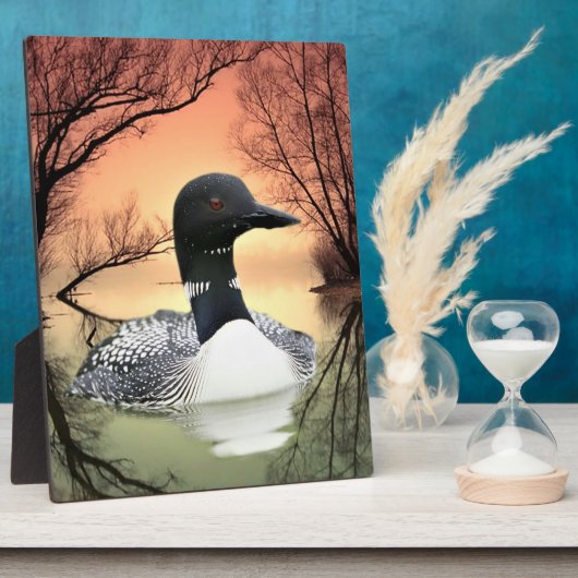 Loon Reflections Fotoplaat (Zijkant)