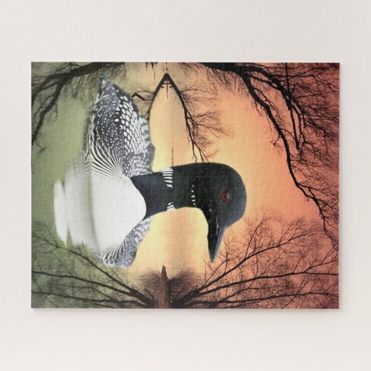 Loon Reflections Legpuzzel (Horizontaal)