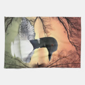 Loon Reflections Theedoek (Horizontaal)