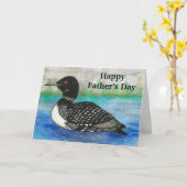 Loon Schilderen Vaderdag Waterverf Lake Kaart (Gele Bloem)