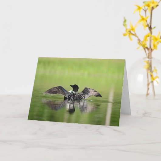 Loon Stretch Kaart (Gele Bloem)