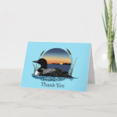 Loon Sunset Blue Bedankkaart (Voorkant)