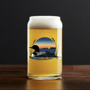Loon Sunset Blue Blikvorm Glas