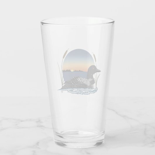 Loon Sunset Blue Glas (Achterkant)