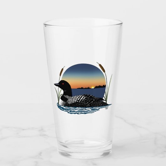 Loon Sunset Blue Glas (Voorkant)