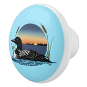 Loon Sunset Blue Keramische Knop (Rechts)