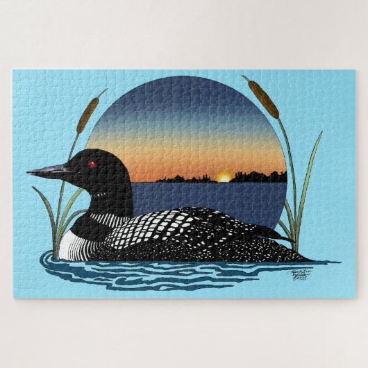 Loon Sunset Blue Legpuzzel (Horizontaal)