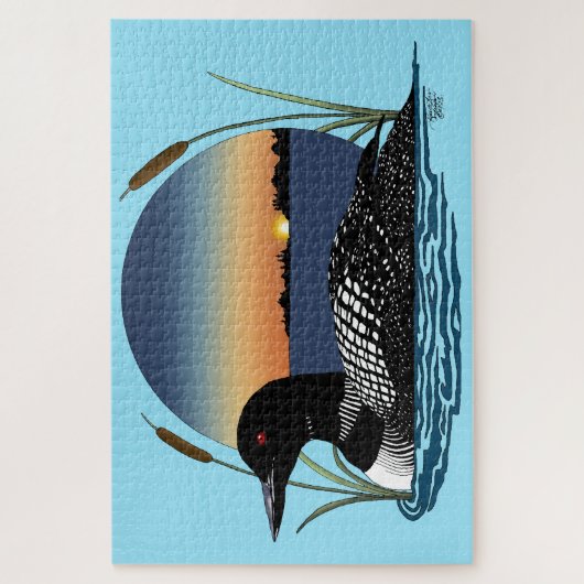 Loon Sunset Blue Legpuzzel (Verticaal)