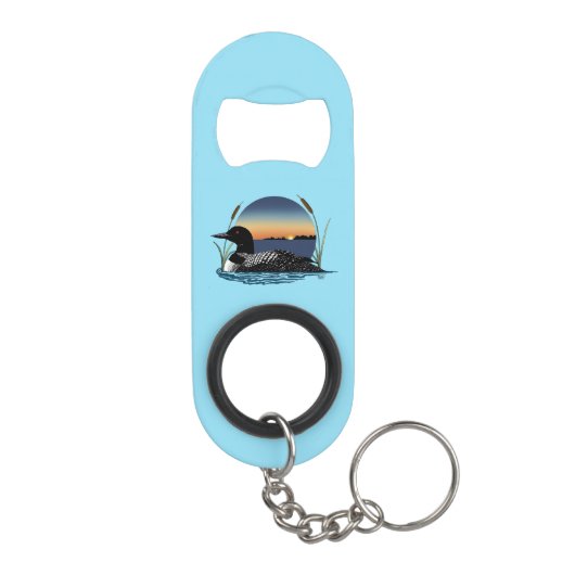 Loon Sunset Blue Mini Flessenopener (Achterkant)