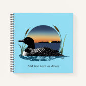 Loon Sunset Blue Notitieboek (Voorkant)