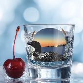 Loon Sunset Blue Shot Glas