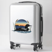 Loon Sunset Blue Sticker (Koffer)