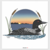 Loon Sunset Blue Sticker (Vel)