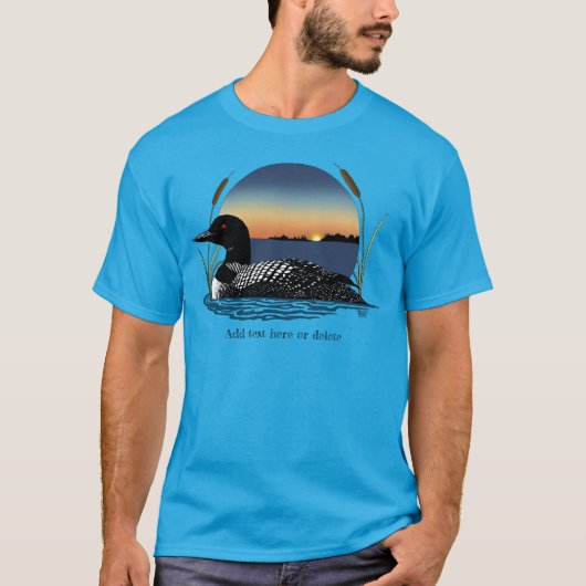 Loon Sunset Blue T-shirt (Voorkant)