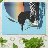 Loon Sunset Blue Theedoek (Gevouwen)