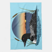 Loon Sunset Blue Theedoek (Verticaal)