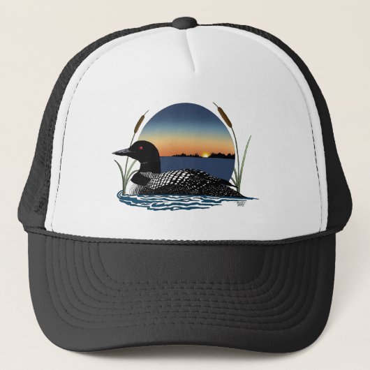 Loon Sunset Blue Trucker Pet (Voorkant)