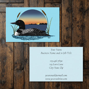 Loon Sunset Blue Visitekaartje