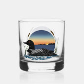 Loon Sunset Blue Whisky Glas (Achterkant)