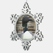Loon Tin Sneeuwvlok Ornament (Rechts)