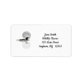 Loon Under Full Moon Address Labels (Voorkant)