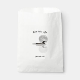 Loon Under Full Moon Bedankzakje