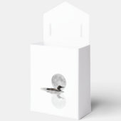 Loon Under Full Moon Gift Favor Box Bedankdoosjes (Open)