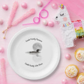 Loon Under Full Moon Paper Plate Papieren Bordje (Feest)