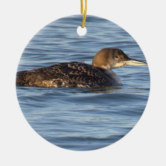 Loon Vogelornament Keramisch Ornament (Voorkant)
