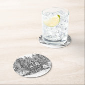 Loon Voorbereidingen voor de Takeoff Ronde Kartonnen Onderzetter (Insitu)