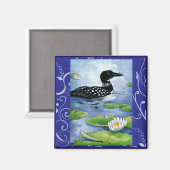 Loon, watervogels, natuur, noordelijke meermagneet magneet (Voorkant / Achterkant)