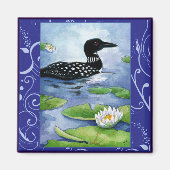 Loon, watervogels, natuur, noordelijke meermagneet magneet (Voorkant)
