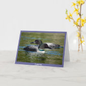 Loon Wenskaart Kaart (Gele Bloem)