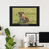 Loon-werkbalk in natuurlijke instellingen Personal Poster (Thuiskantoor)