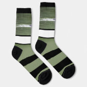 Loon Wide Stripe Monogrammed Sokken (Rechts)