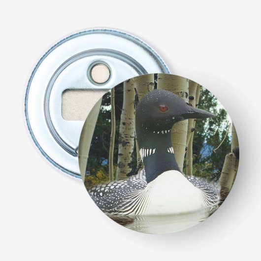 Loon Wilderness Button Flesopener (Voorkant)